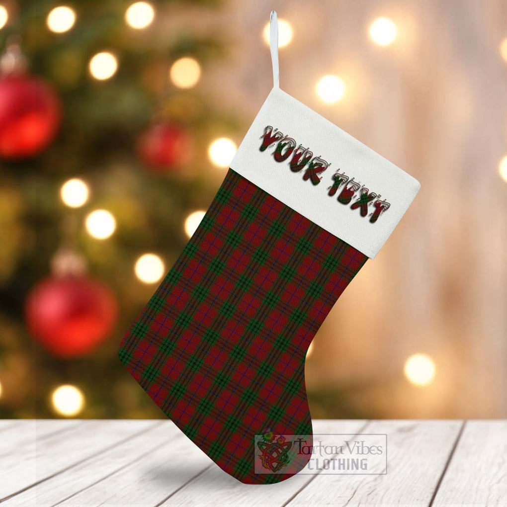 Denny Tartan Christmas Stocking with Personalized Text - Tartan Vibes Clothing