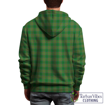 Denny Ireland Clan Tartan Hoodie with Coat of Arms