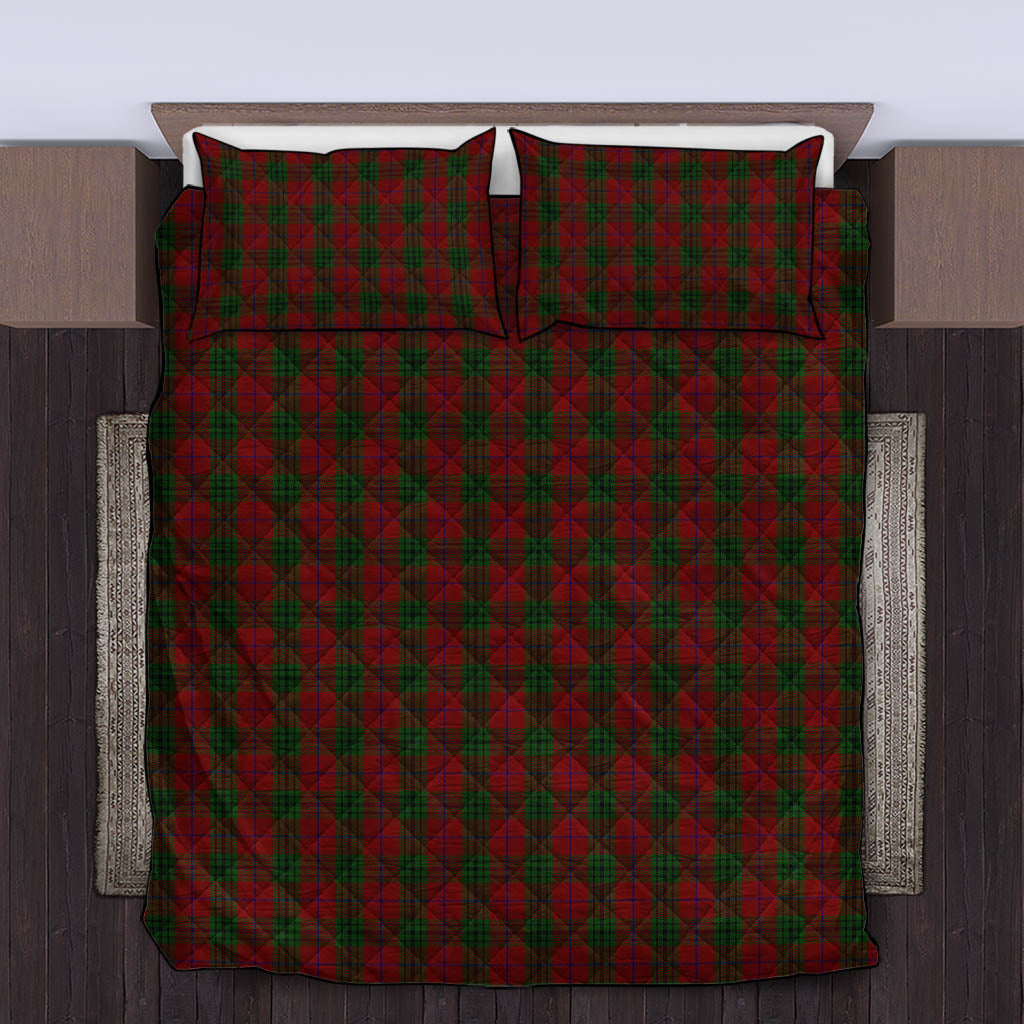 Denny Tartan Quilt Bed Set King - Tartan Vibes Clothing