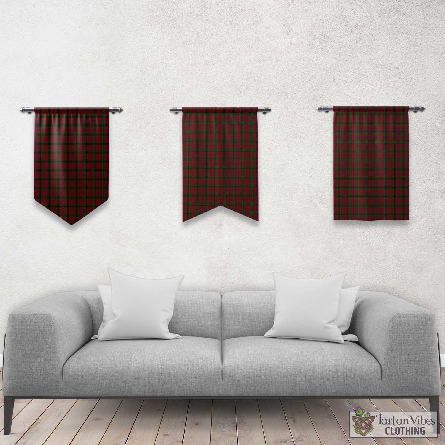 Denny Tartan Gonfalon, Tartan Banner Rectangle - Tartan Vibes Clothing