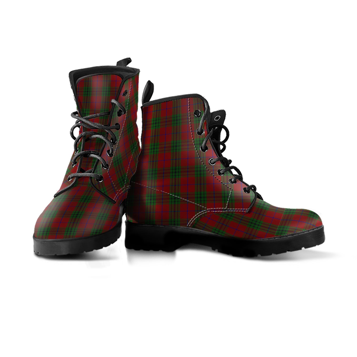 Denny Tartan Leather Boots Men' Boots - Tartan Vibes Clothing