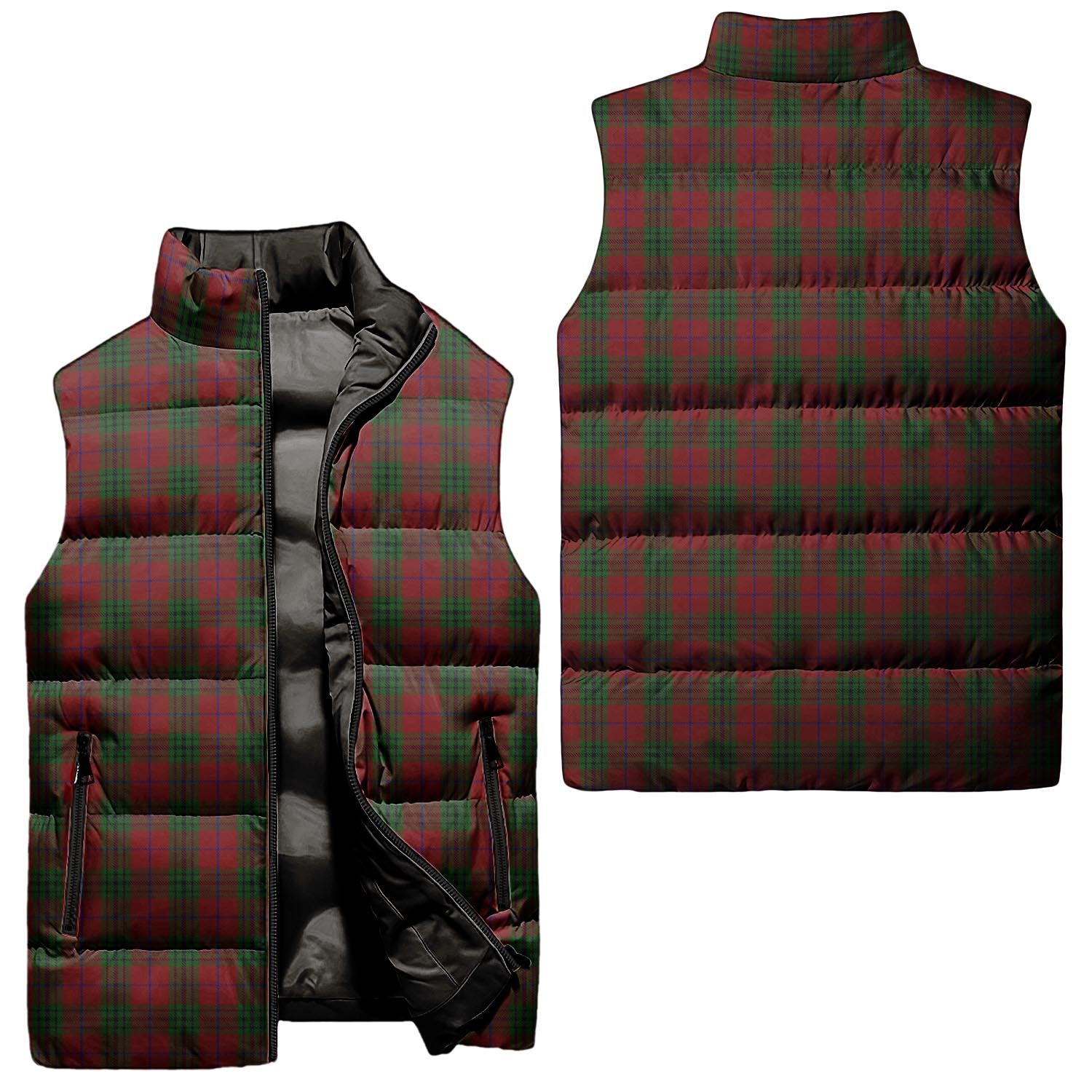 Denny Tartan Sleeveless Puffer Jacket Unisex - Tartan Vibes Clothing