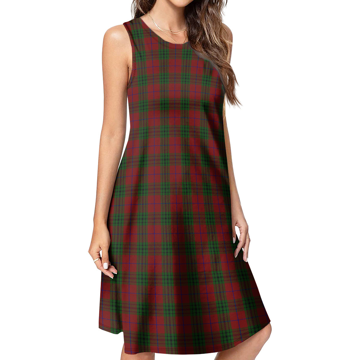 Denny Tartan Womens Casual Dresses 4XL - Tartan Vibes Clothing