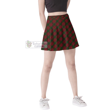 Denny Hunting Tartan Women's Plated Mini Skirt