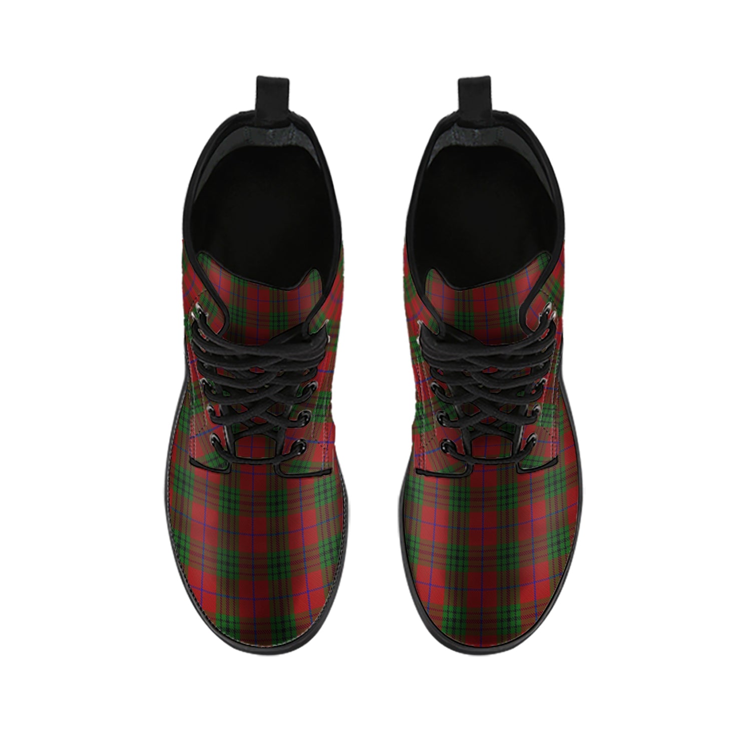Denny Tartan Leather Boots - Tartan Vibes Clothing