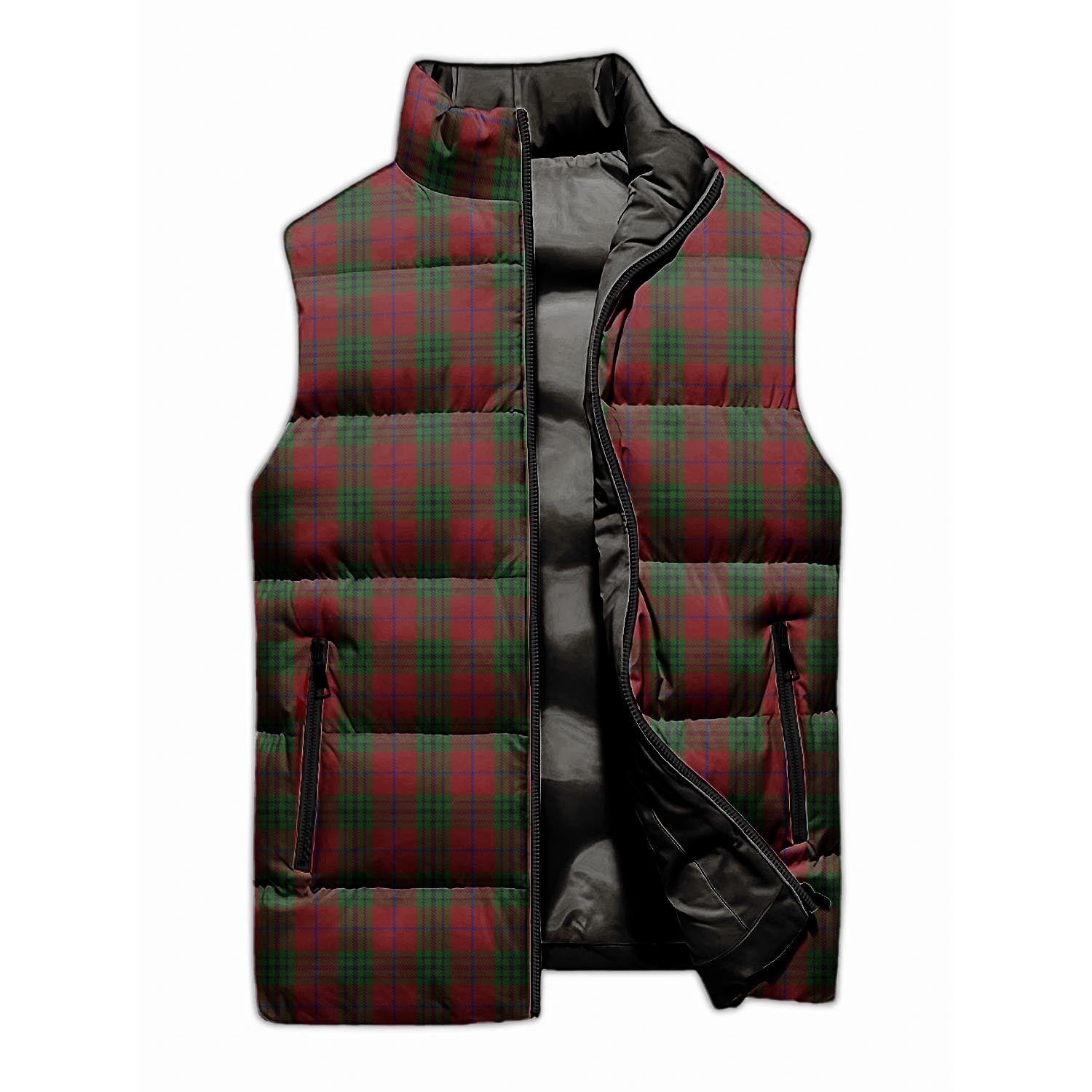 Denny Tartan Sleeveless Puffer Jacket Unisex M - Tartan Vibes Clothing