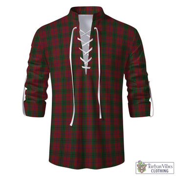 Denny Hunting Tartan Men's Scottish Traditional Jacobite Ghillie Kilt Shirt