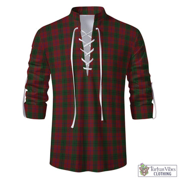 Denny Tartan Men's Scottish Traditional Jacobite Ghillie Kilt Shirt - Tartan Vibes Clothing