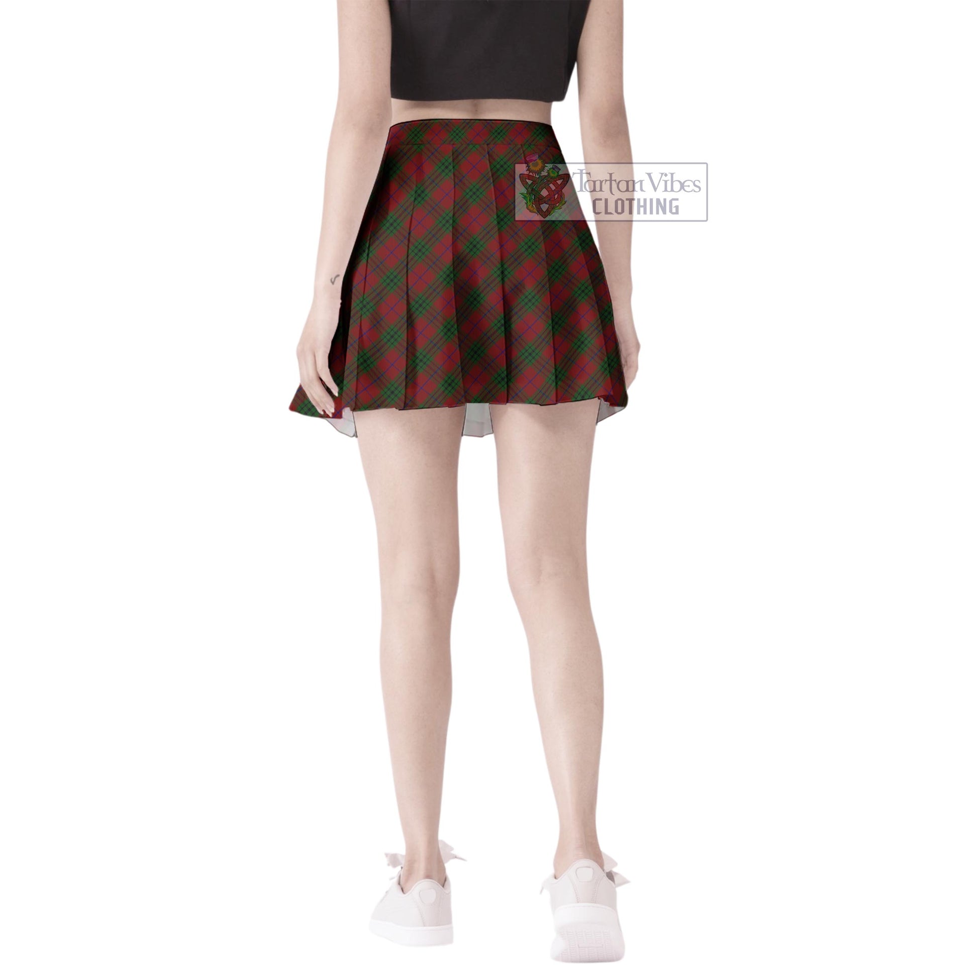 Tartan Vibes Clothing Denny Hunting Tartan Women's Plated Mini Skirt