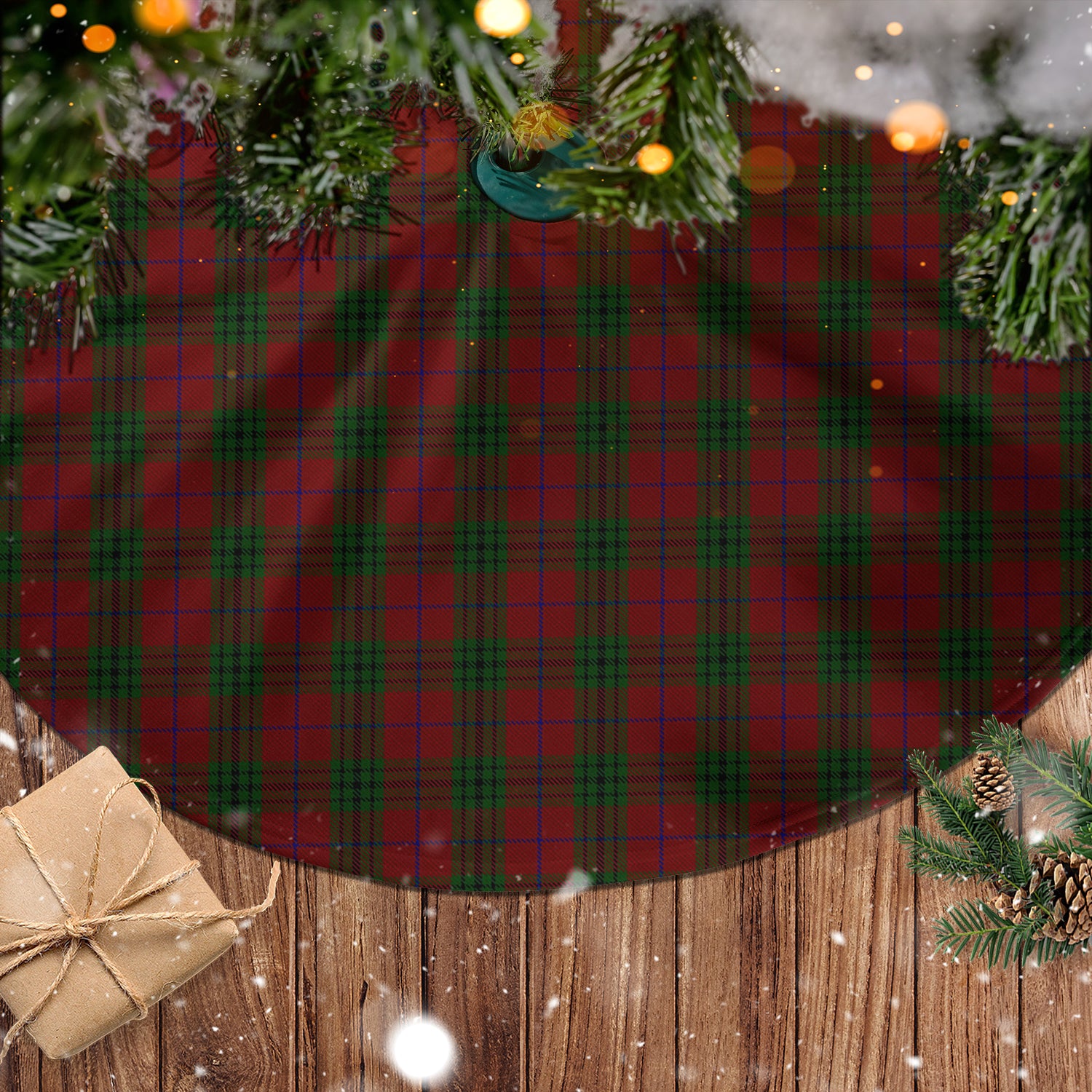 Denny Hunting Tartan Christmas Tree Skirt - Tartanvibesclothing