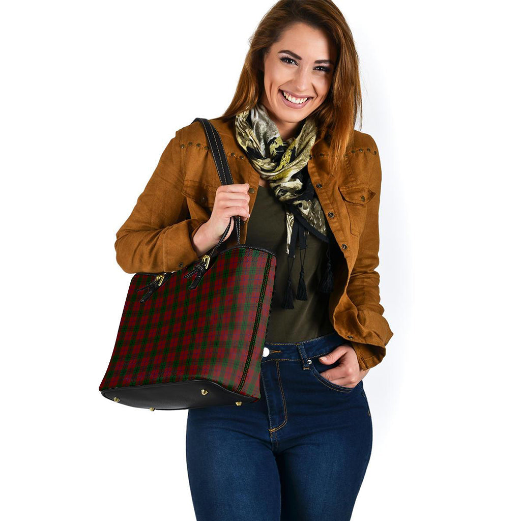Denny Tartan Leather Tote Bag - Tartan Vibes Clothing