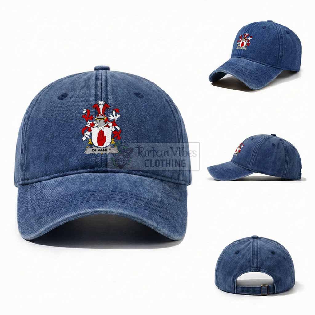 Devaney Irish Coat of Arms Washed Baseball Cap