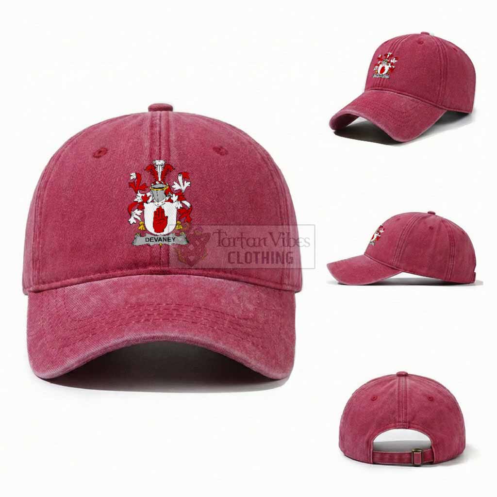 Devaney Irish Coat of Arms Washed Baseball Cap