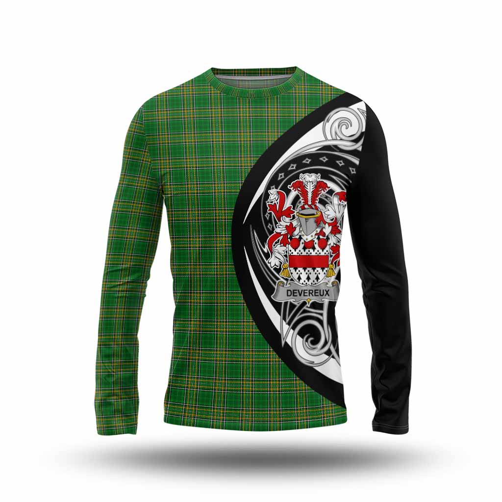Devereux Irish Clan Long Sleeve T-Shirt Celtic Circle Style Unisex - Tartan Vibes Clothing