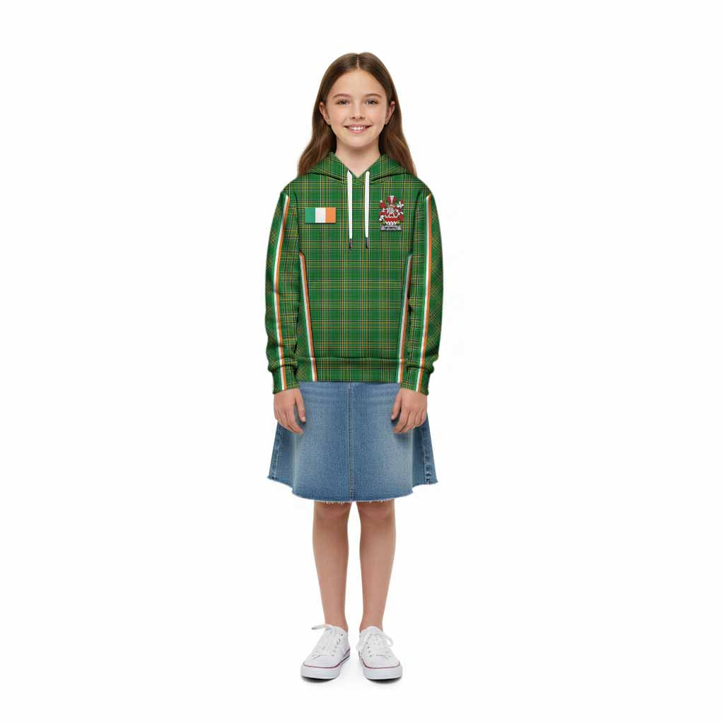 Devereux Irish Clan Coat of Arm Tartan Kid Hoodie Flag Style