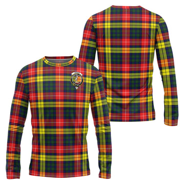 Dewar Tartan Long Sleeve T-Shirt with Family Crest Unisex - Tartan Vibes Clothing