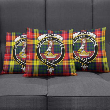 Dewar Tartan Pillow Cover with Family Crest Rectangle Pillow Cover 51*91cm - Tartan Vibes Clothing