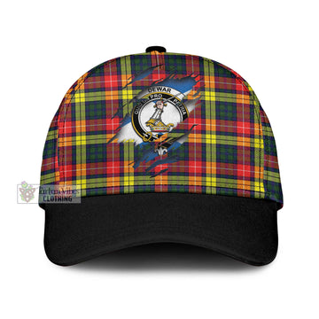 Dewar Tartan Classic Cap with Family Crest In Me Style