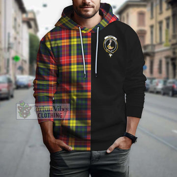 Dewar Tartan Hoodie with Family Crest and Half Of Me Style Zip Hoodie - Tartan Vibes Clothing