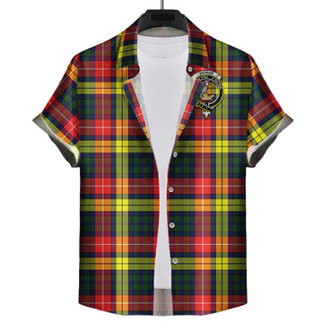 Dewar Tartan Hawaiian Shirt with Family Crest Kid - Tartan Vibes Clothing