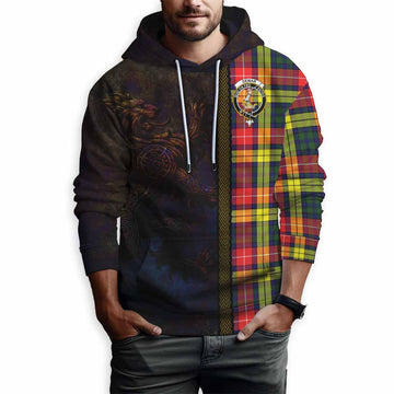 Dewar Tartan Family Crest Hoodie Alba Gu Brath Be Brave Lion Ancient Style