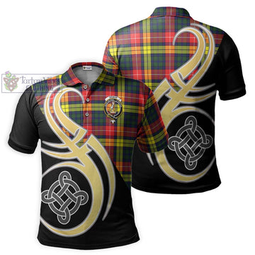 Dewar Tartan Polo Shirt with Family Crest and Celtic Symbol Style Kid - Tartan Vibes Clothing