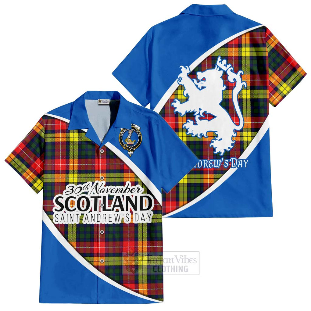 Dewar Family Crest Tartan Hawaiian Shirt Celebrate Saint Andrew's Day in Style Kid - Tartan Vibes Clothing