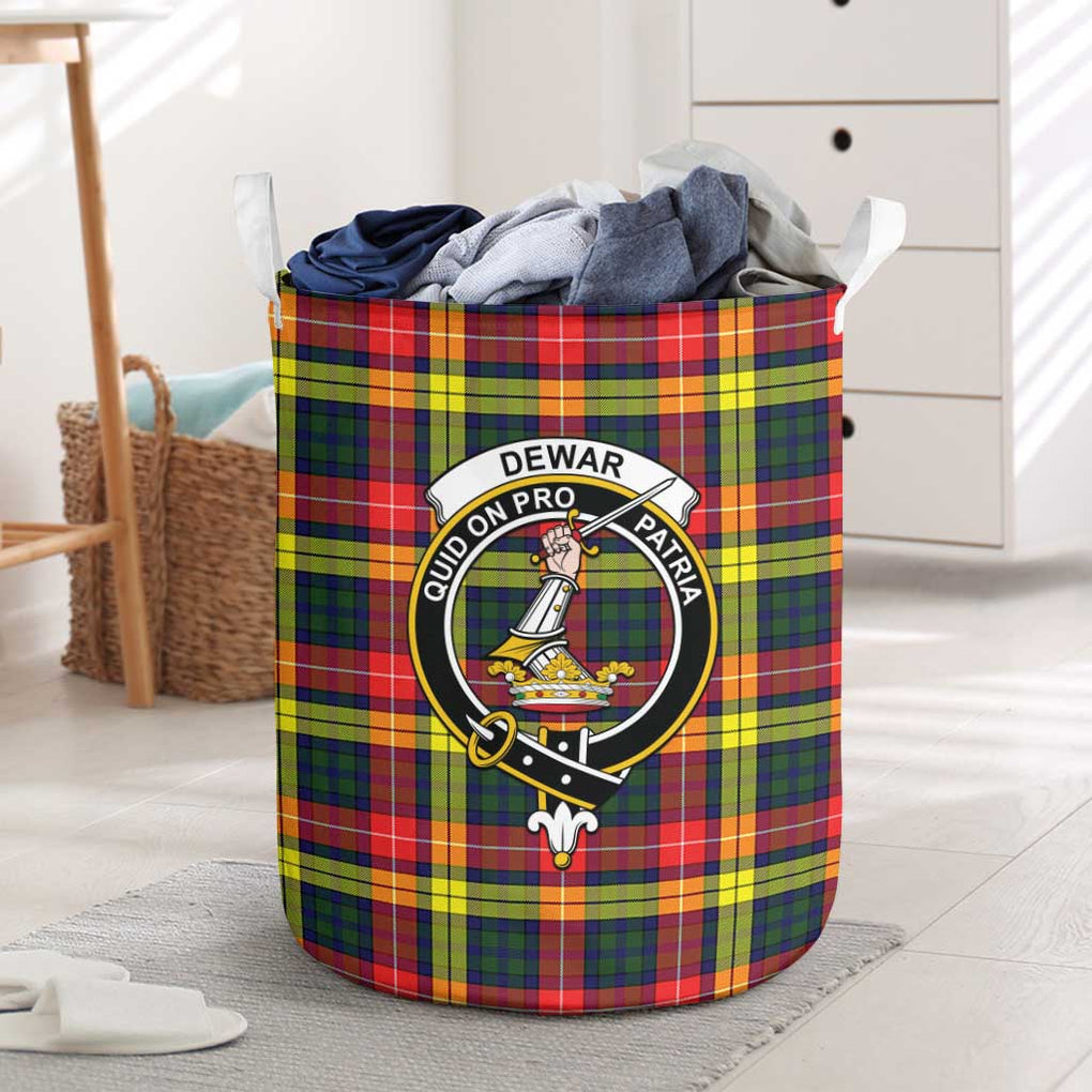 Dewar Tartan Laundry Basket with Family Crest One Size - Tartan Vibes Clothing