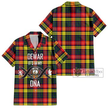 Dewar Tartan Hawaiian Shirt with Family Crest DNA In Me Style Kid - Tartan Vibes Clothing