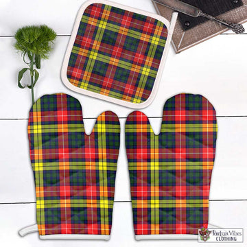 Dewar Tartan Combo Oven Mitt & Pot-Holder Combo 2 Oven Mitt & 1 Pot-Holder Black - Tartan Vibes Clothing