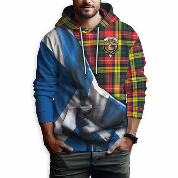Dewar Tartan Hoodie with Family Crest Scotland Patriotic Style Pullover Hoodie - Tartan Vibes Clothing