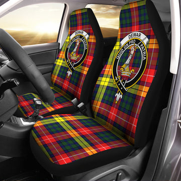 Dewar Tartan Car Seat Cover with Family Crest One Size - Tartan Vibes Clothing