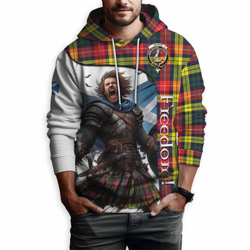 Dewar Crest Tartan Hoodie Inspired by the Freedom of Scottish Warrior Pullover Hoodie - Tartan Vibes Clothing