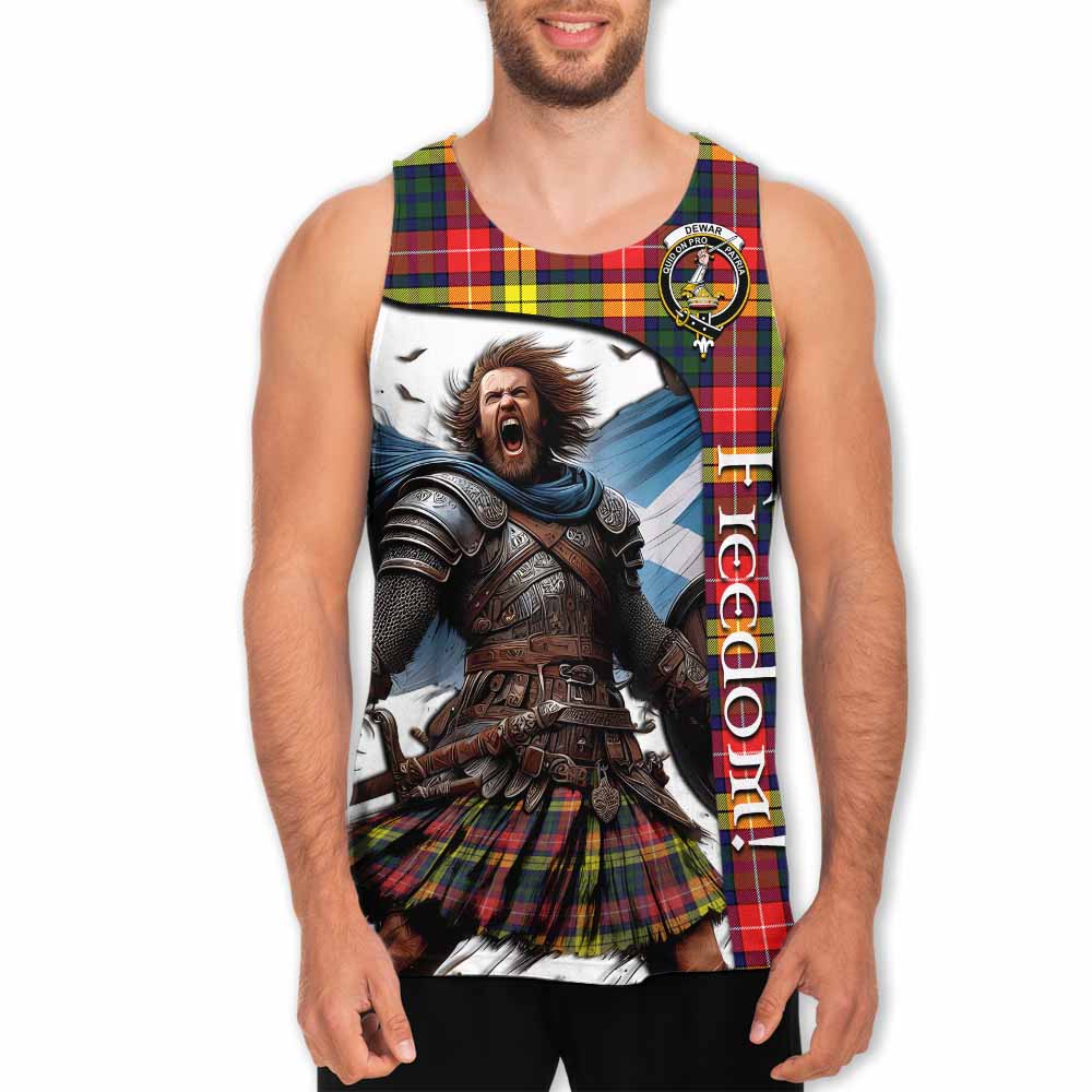 Dewar Crest Tartan Men's Tank Top Inspired by the Freedom of Scottish Warrior Men - Tartan Vibes Clothing