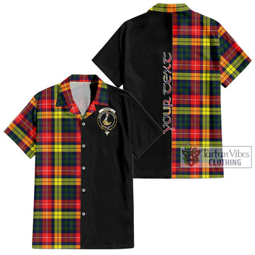 Dewar Tartan Hawaiian Shirt with Family Crest and Half Of Me Style Kid - Tartan Vibes Clothing