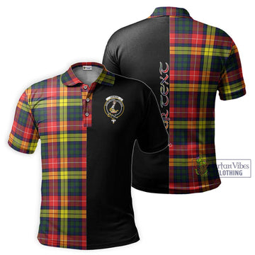 Dewar Tartan Polo Shirt with Family Crest and Half Of Me Style Kid - Tartan Vibes Clothing