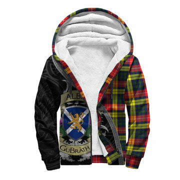 Dewar Tartan Family Crest Sherpa Hoodie Lion Rampant Royal Thistle Shield Celtic Inspired Unisex S - Tartan Vibes Clothing