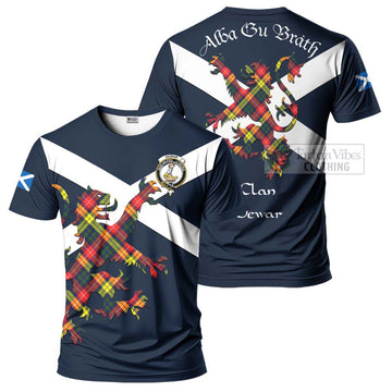 Dewar Tartan Lion Rampant T-Shirt Proudly Display Your Heritage with Alba Gu Brath and Clan Name Kid's Shirt - Tartan Vibes Clothing