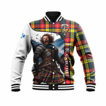 Dewar Crest Tartan Baseball Jacket Inspired by the Freedom of Scottish Warrior Unisex - Tartan Vibes Clothing