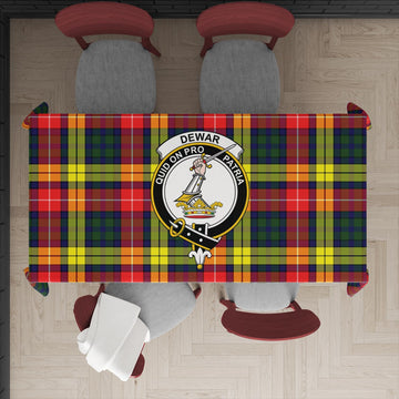 Dewar Tartan Tablecloth with Family Crest XL 57.1"x70.9"(145x180cm) - Tartan Vibes Clothing