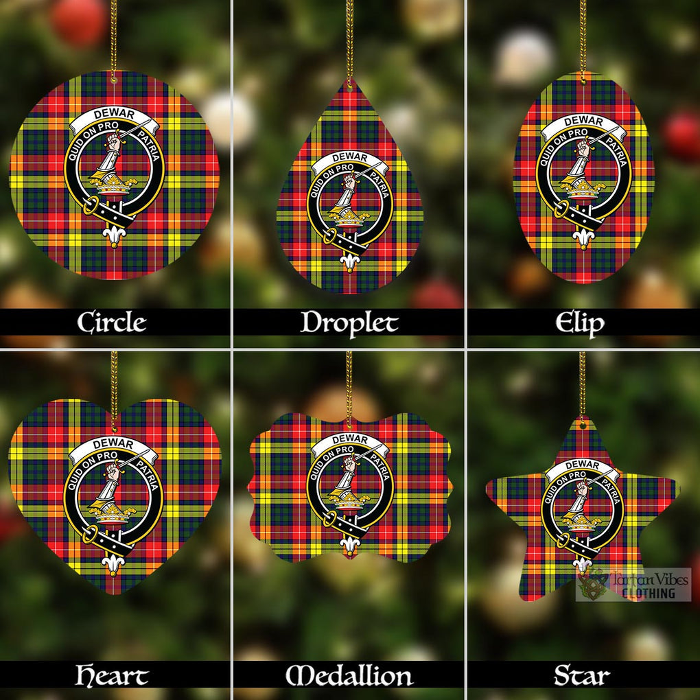 Cockburn Ancient Tartan Crest Christmas Ceramic Ornament main image 0