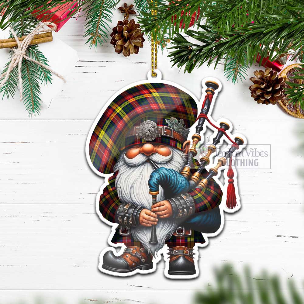 Dewar Tartan Bagpiper Gnome Christmas Ornament - Tartan Vibes Clothing