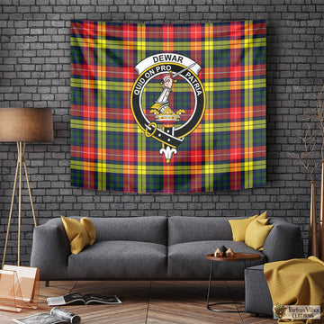 Dewar Tartan Tapestry Wall Hanging and Home Decor for Room with Family Crest Tapestry - Tartan Vibes Clothing
