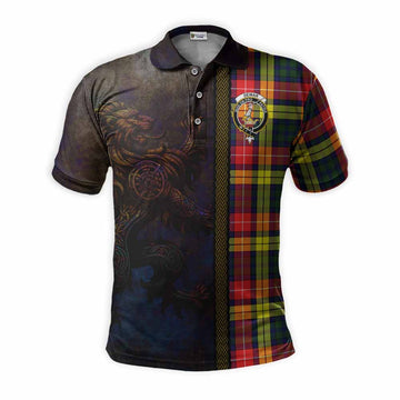 Dewar Tartan Family Crest Polo Shirt Alba Gu Brath Be Brave Lion Ancient Style Kid - Tartan Vibes Clothing