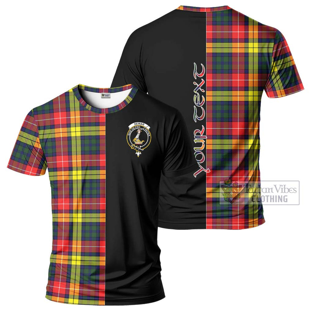 Dewar Tartan T-Shirt with Family Crest and Half Of Me Style Kid's Shirt - Tartan Vibes Clothing