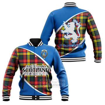 Dewar Family Crest Tartan Baseball Jacket Celebrate Saint Andrew's Day in Style Unisex - Tartan Vibes Clothing