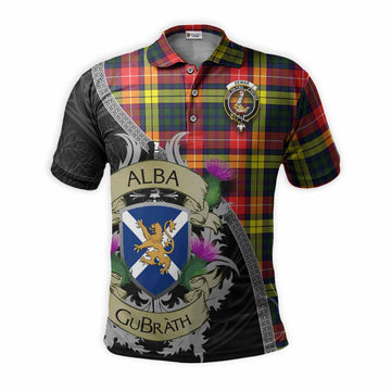 Dewar Tartan Family Crest Polo Shirt Lion Rampant Royal Thistle Shield Celtic Inspired Kid - Tartan Vibes Clothing