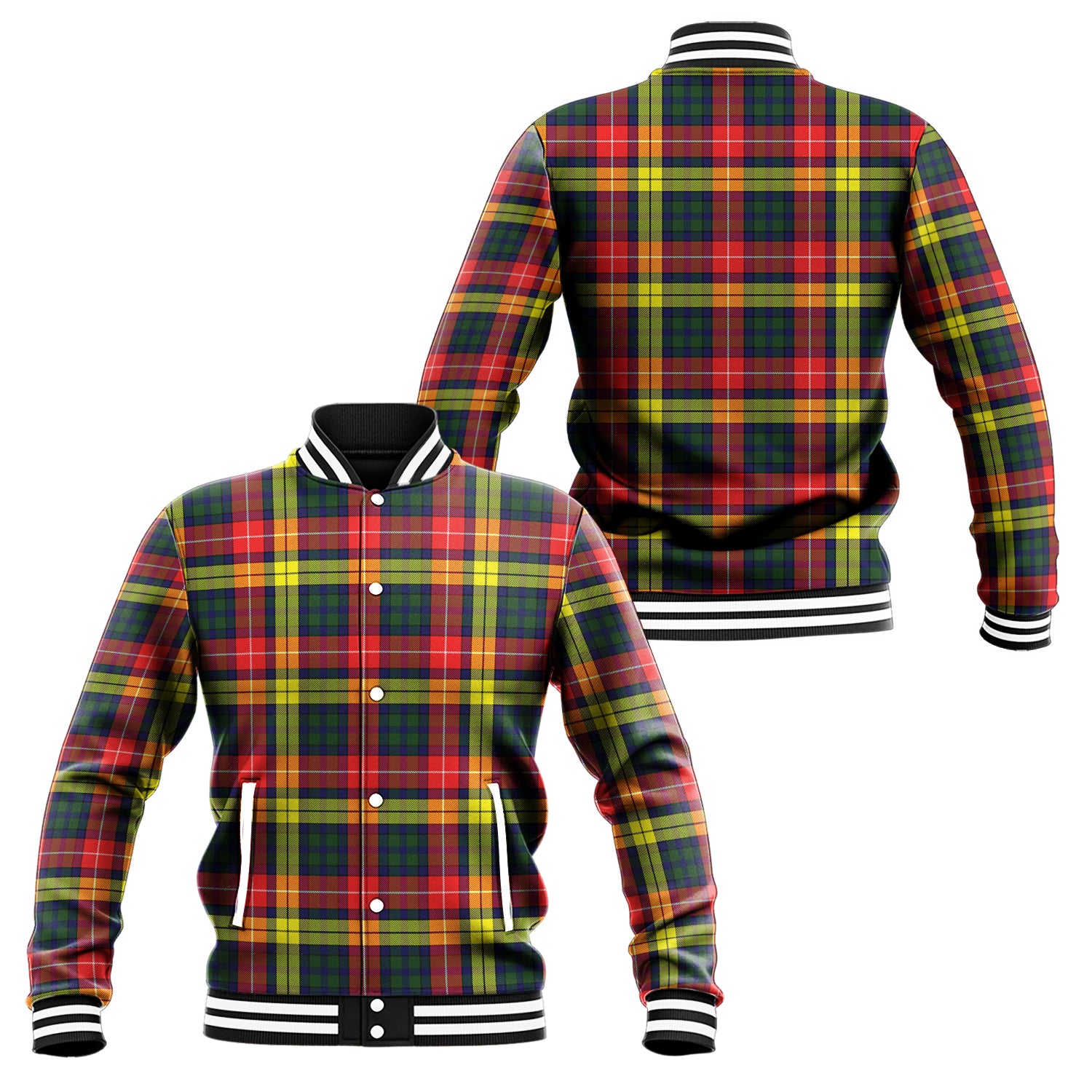 Dewar Tartan Baseball Jacket Unisex - Tartan Vibes Clothing