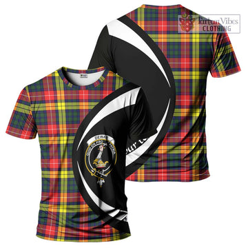 Dewar Tartan T-Shirt with Family Crest Circle Style Kid's Shirt - Tartan Vibes Clothing