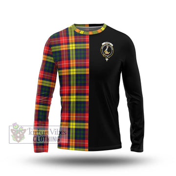 Dewar Tartan Long Sleeve T-Shirt with Family Crest and Half Of Me Style Unisex - Tartan Vibes Clothing